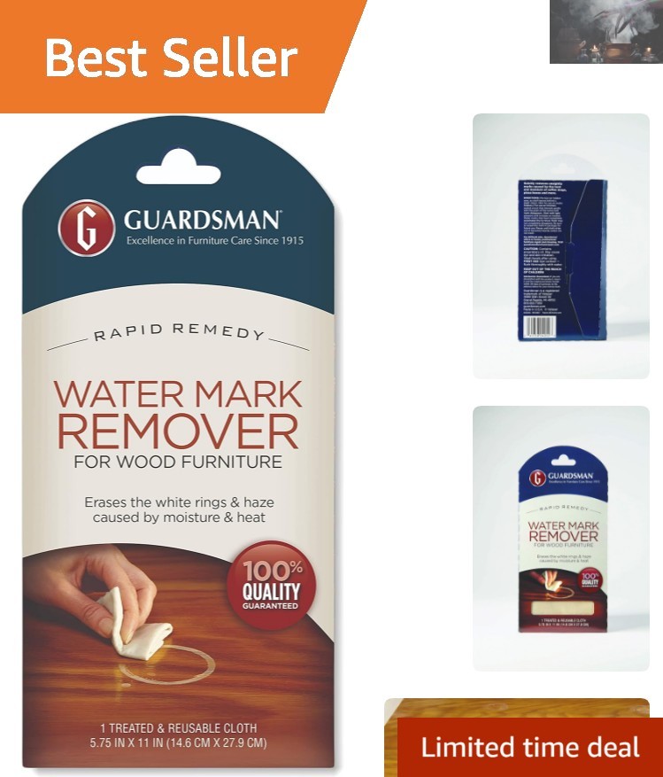 Guardsman Water Stain Remover – Reusable Unscented Cloth for Furniture, 1 Count