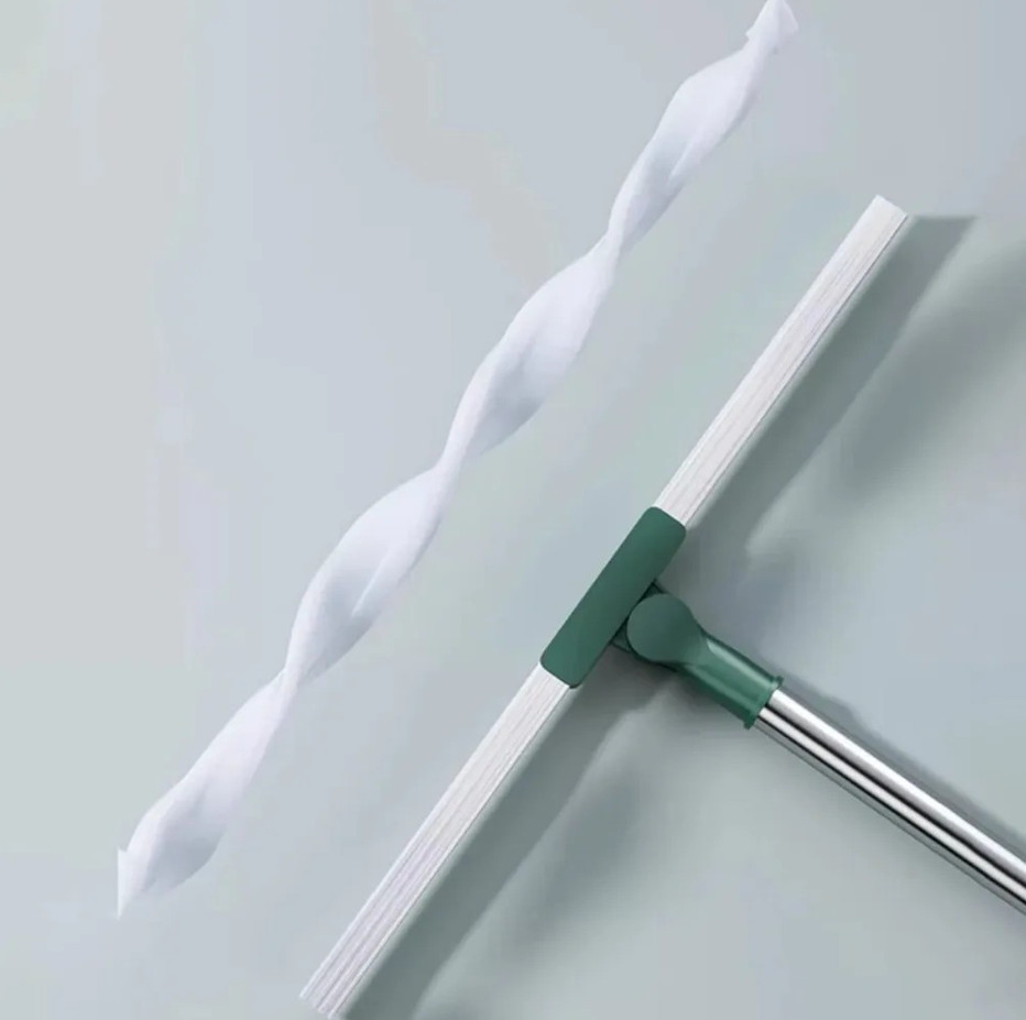 Silicone Scraper Broom Squeegee Floor Glass Bathroom Cleaner NEW
