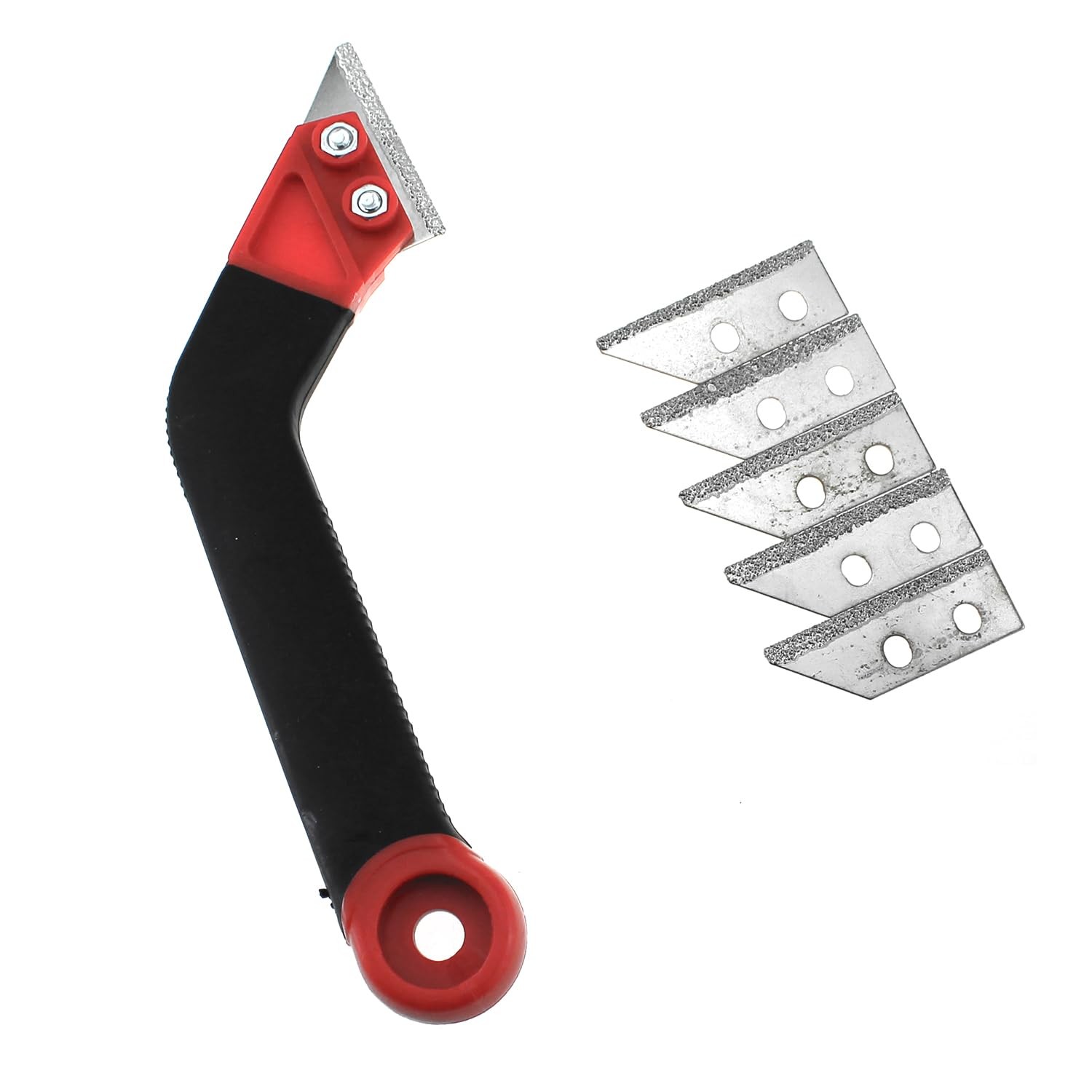 Plastic Caulking Removal Tool with Metal Replacement Blade Set Bevel Saw Scra…