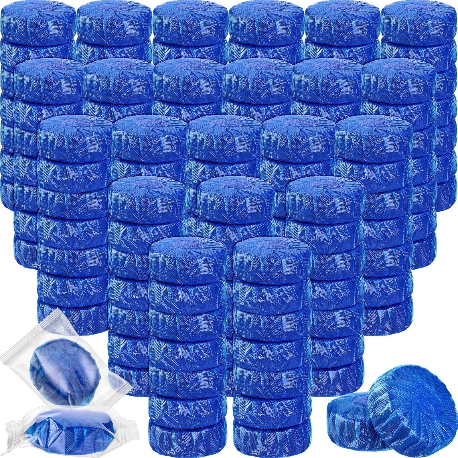 100 Pack Automatic Toilet Cleaner Tablets – Long Lasting Bathroom Tank Blue Tabl