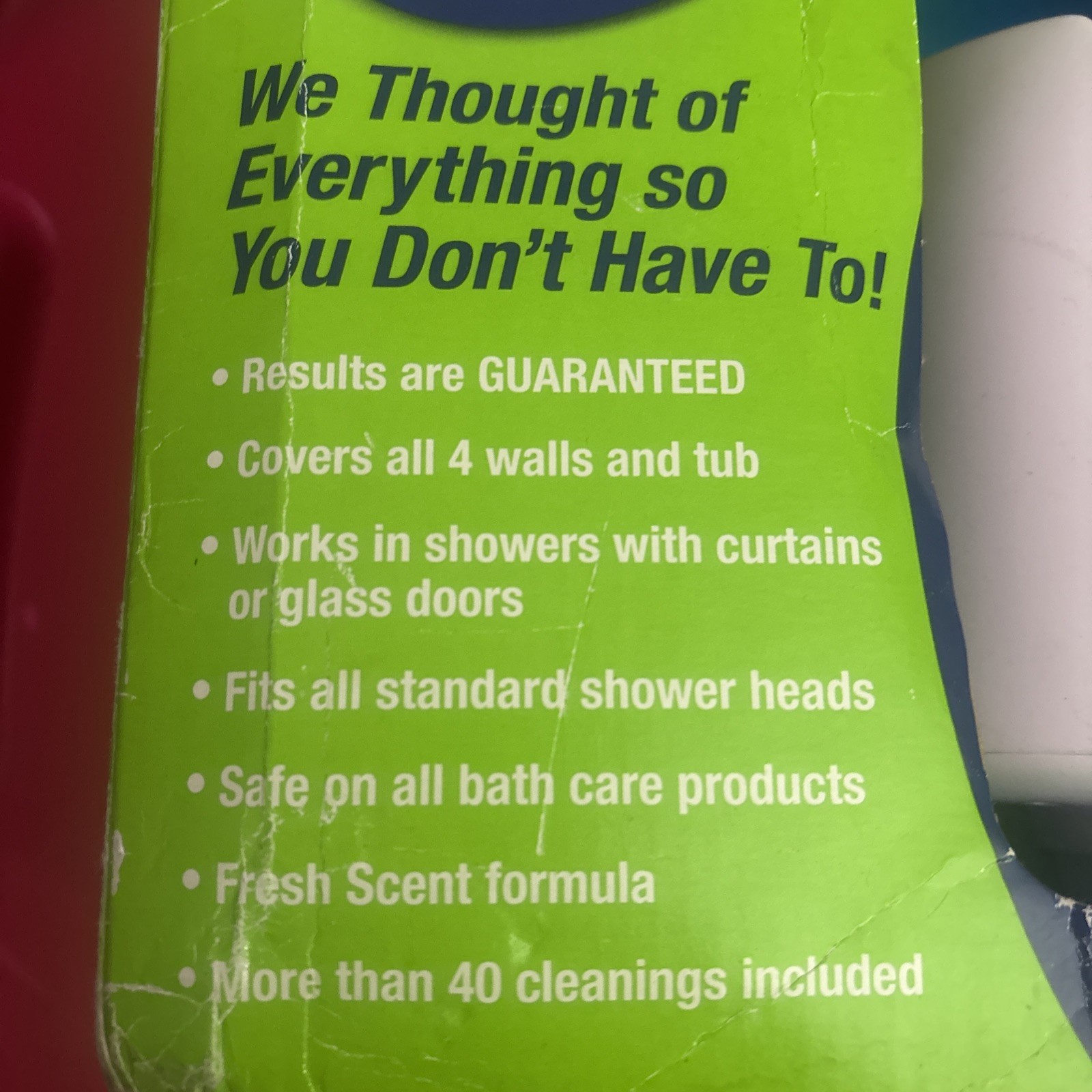 NIB Scrubbing Bubbles Automatic Shower Cleaner Kit 2 x 34 oz Refill Bottles