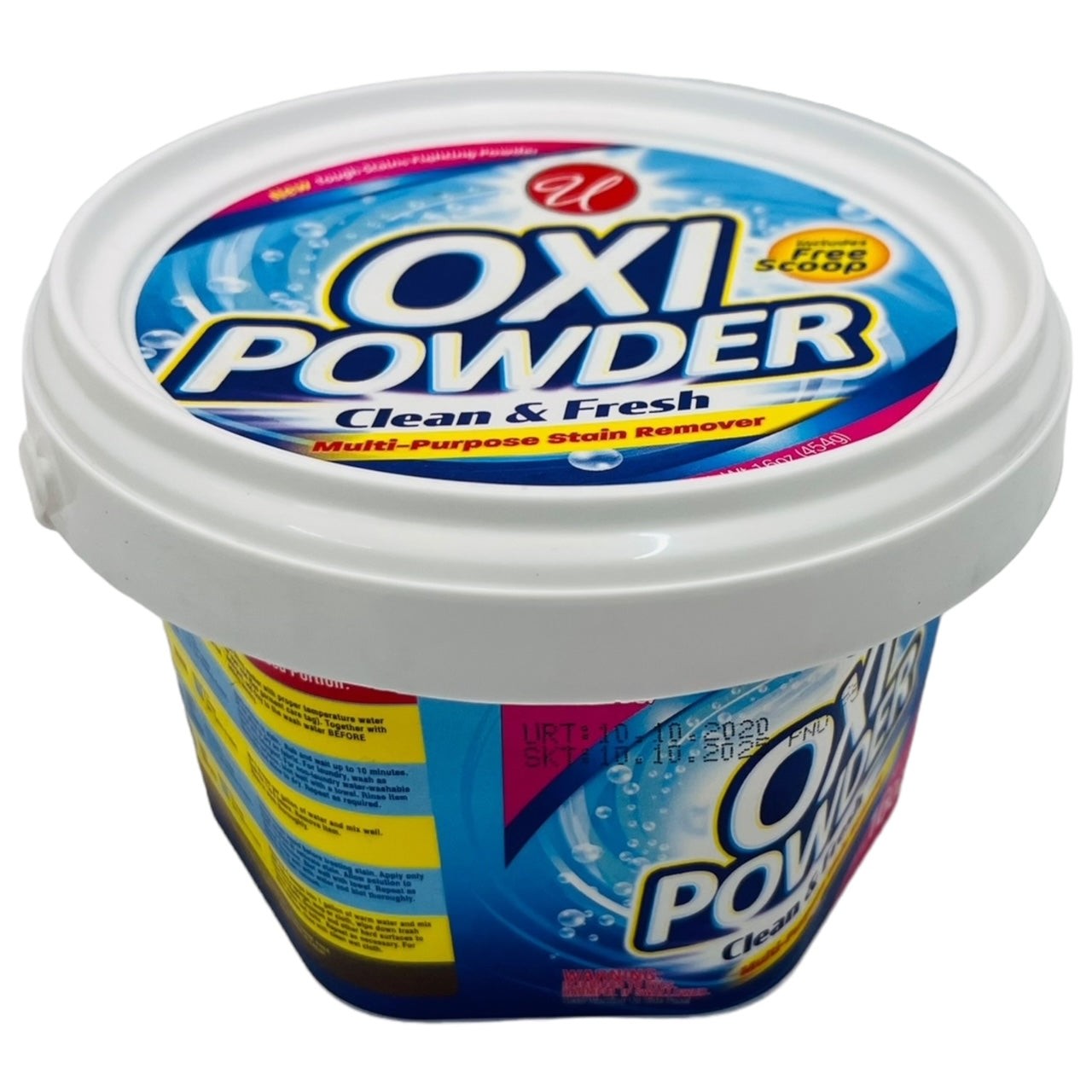 Oxi Powder Multi-Purpose Stain Remover – Clean & Fresh, 16oz (397g) (Pack of 12)