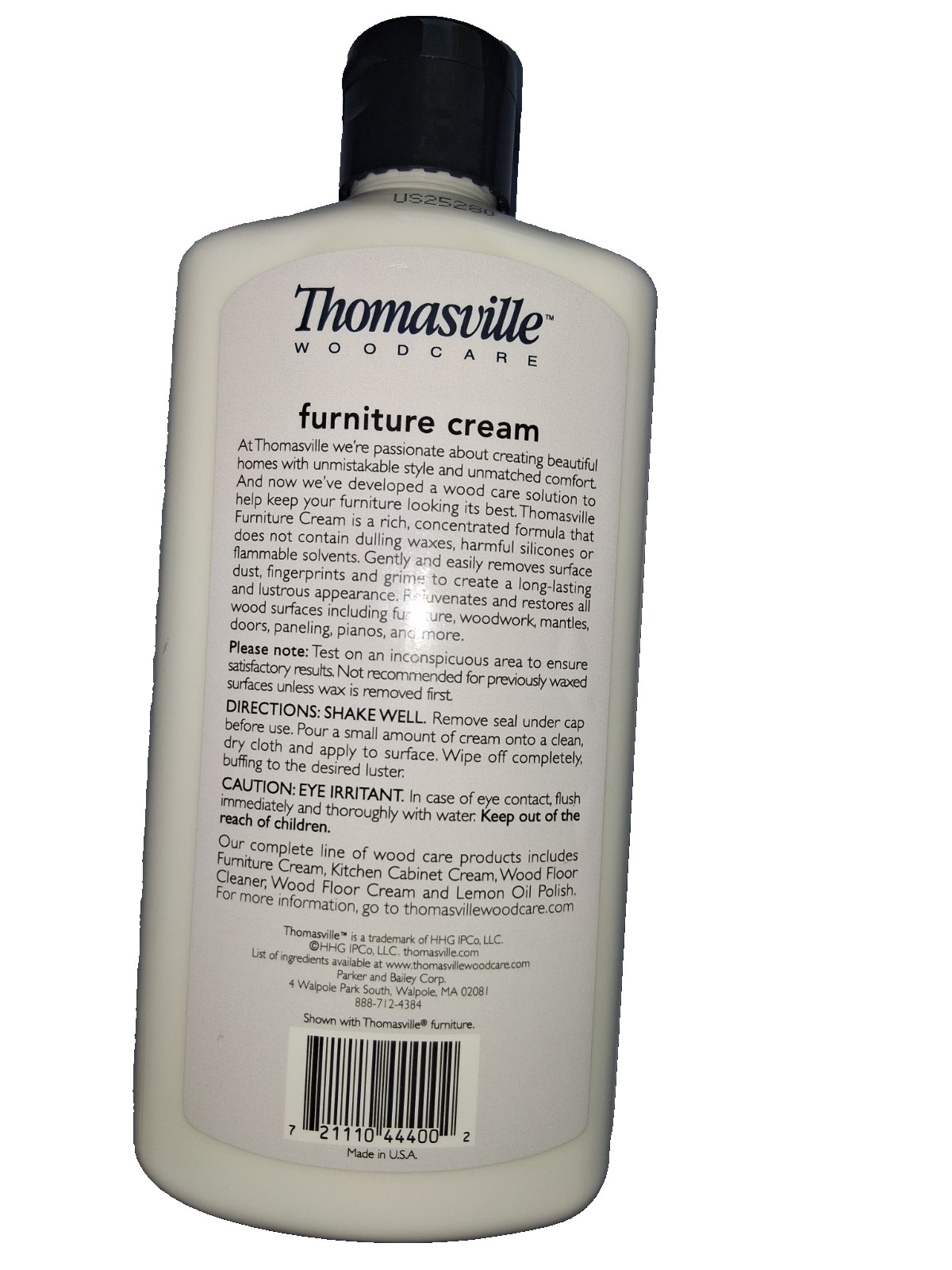 2 Pack Thomasville Wood Care Funiture Cream Cleans, Polishes & Protects 16oz