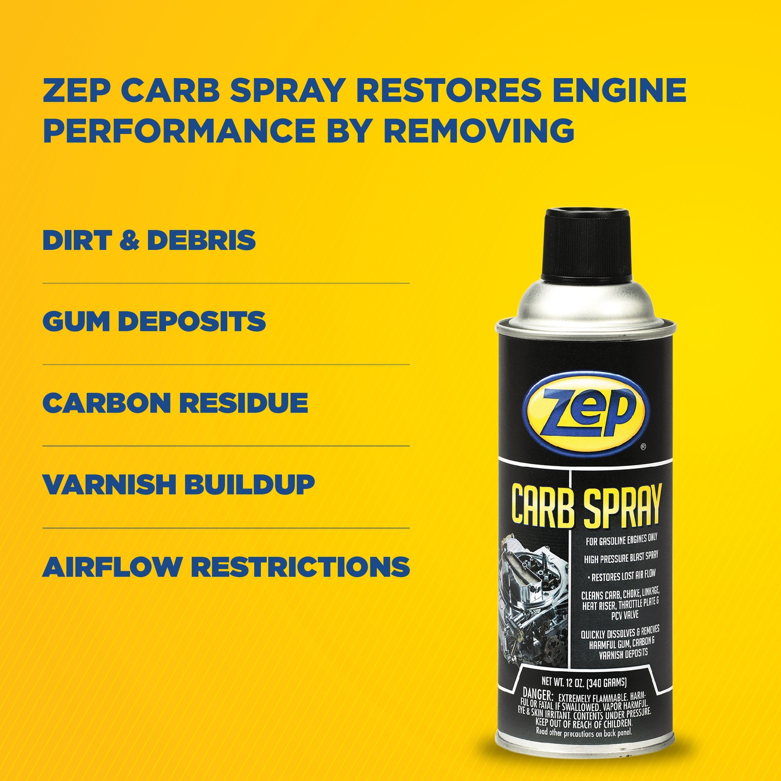Zep Carb Spray – 12 oz