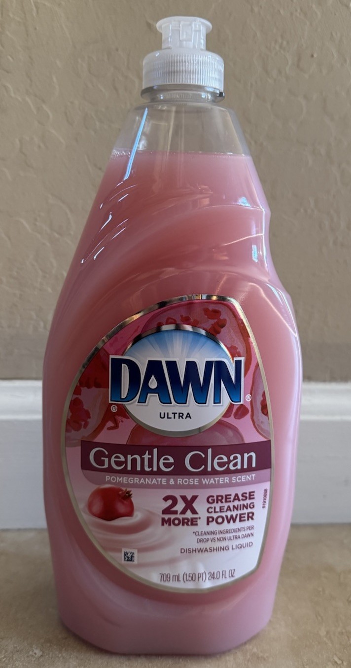 1-DAWN Ultra Gentle Clean Dishwashing Liquid Pomegranate Rose Water 24floz NEW