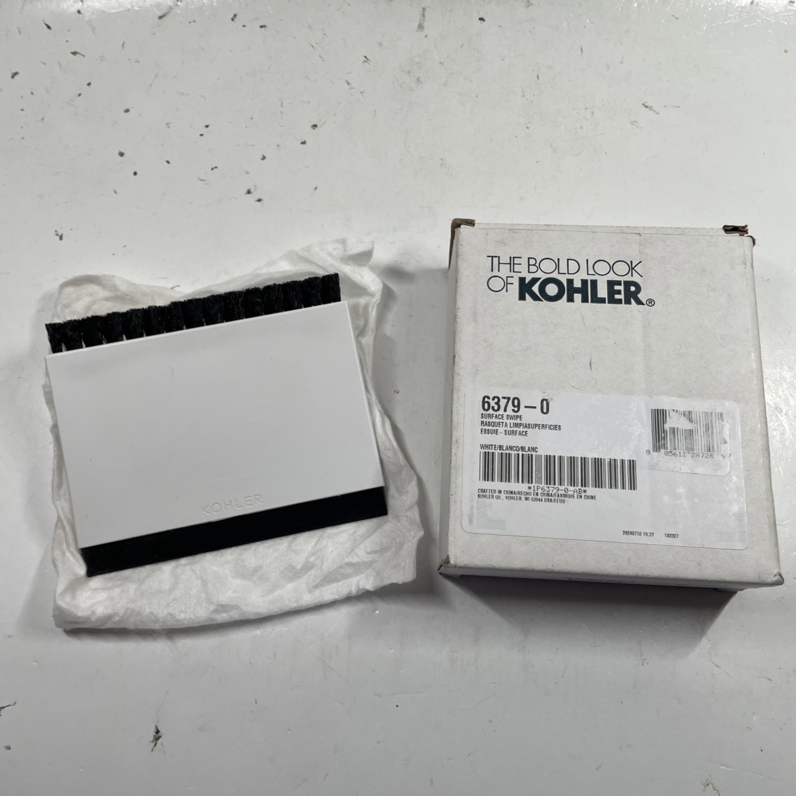 Kohler K-6379-0 Kitchen Sink Squeegee and Countertop Brush New W Box
