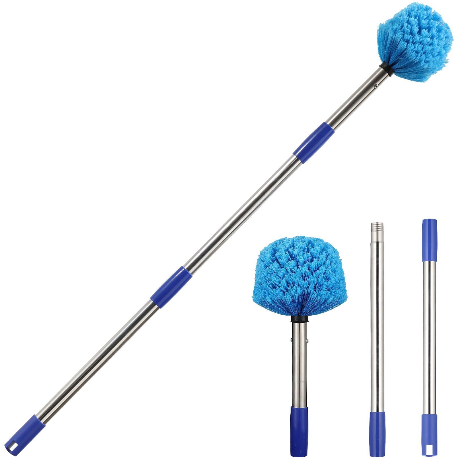 Cobweb Duster With Extension Pole 4 Ft Stainless Steel Pole With Spider Web Brus