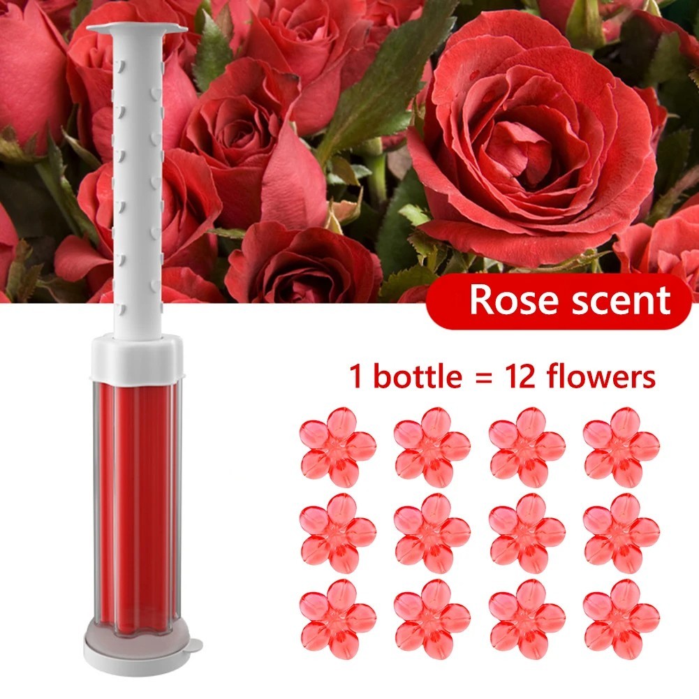 Aromatic Toilet Cleaner Gel Odor Remover Fresh Flower Scent Bathroom Cleaning