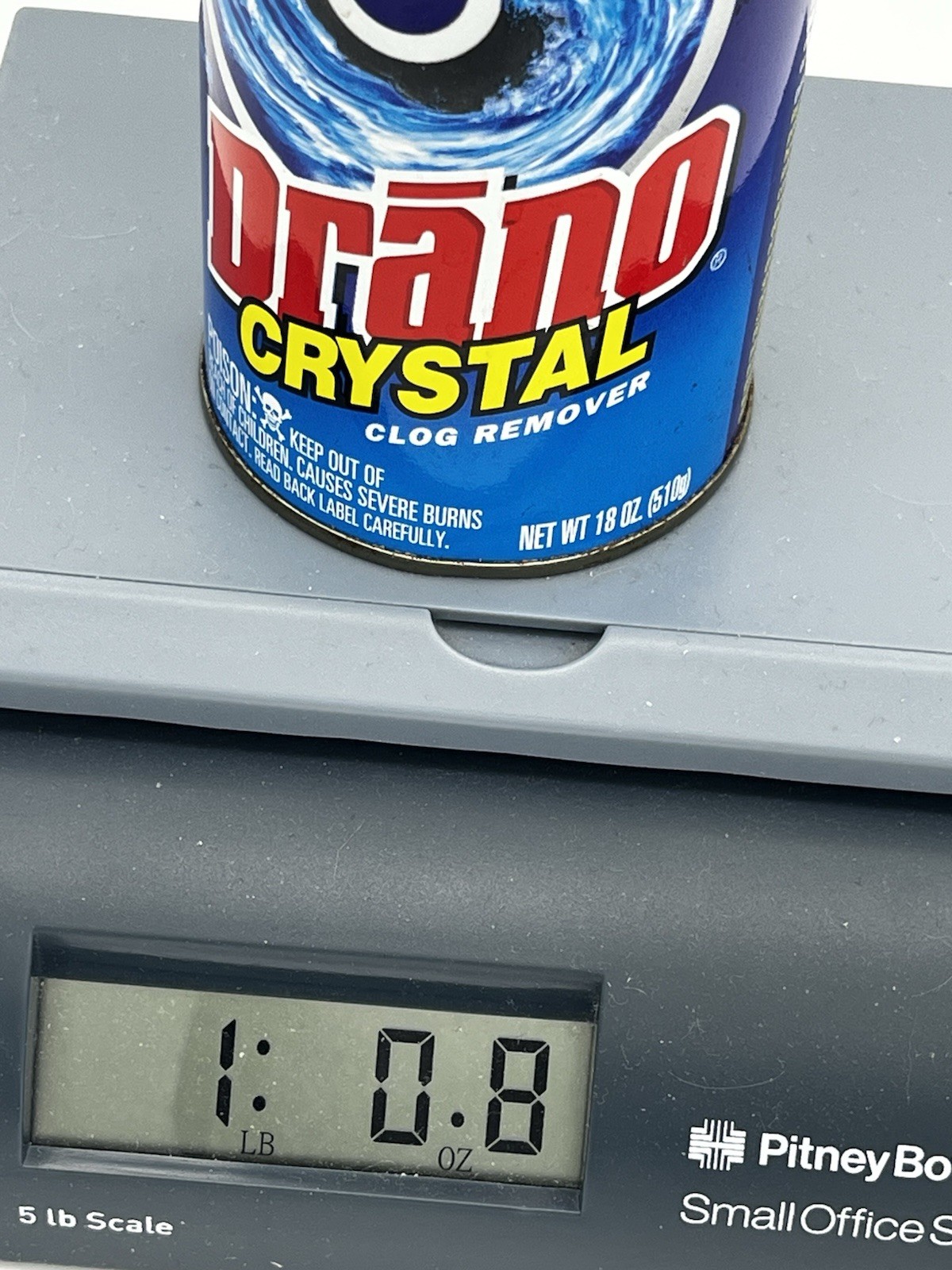Drano Kitchen Crystals Clog Remover Net Wt 18 oz 1998