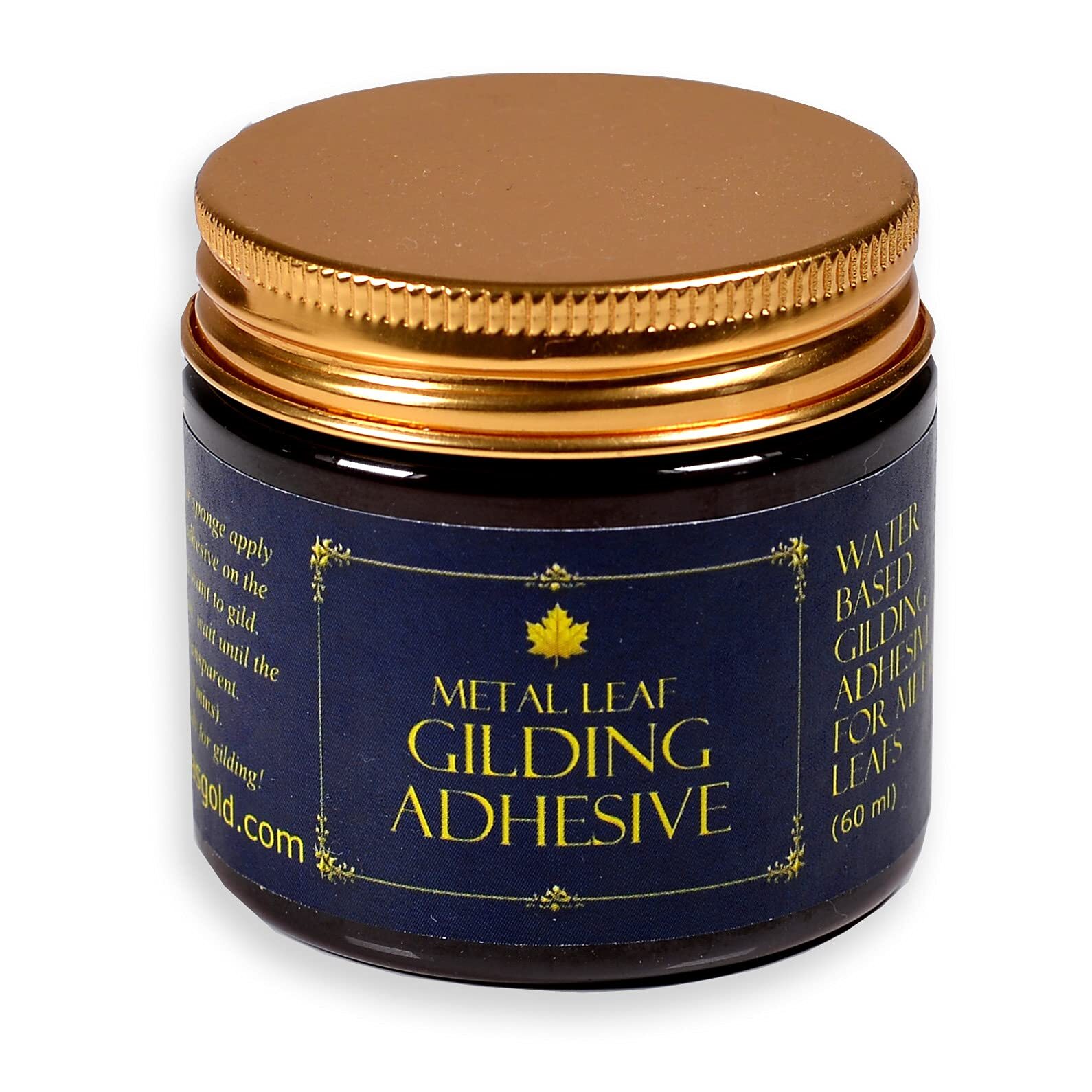 Gold Leaf Gilding Adhesive 60ml – Gilding Adhesive for Gold Foil Sheets Gold…