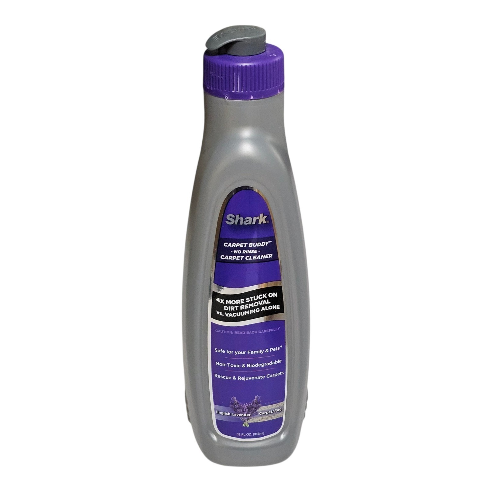 Shark Carpet Buddy No Rinse Carpet Cleaner English Lavender 32oz New, NOT SEALED