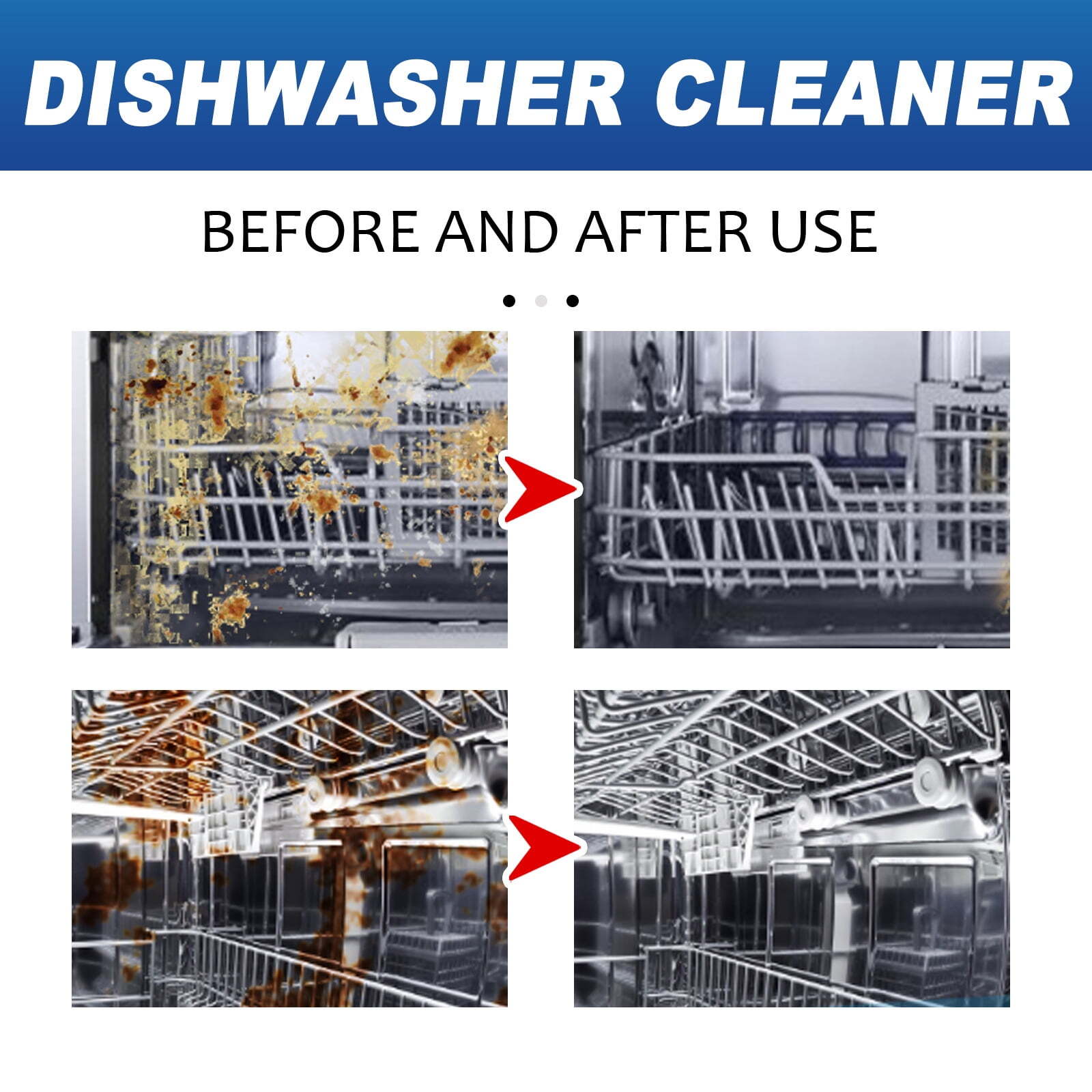Dishwasher Cleaner-36Pack,Pods for Dish Washer Machine Natural Limescale Remover