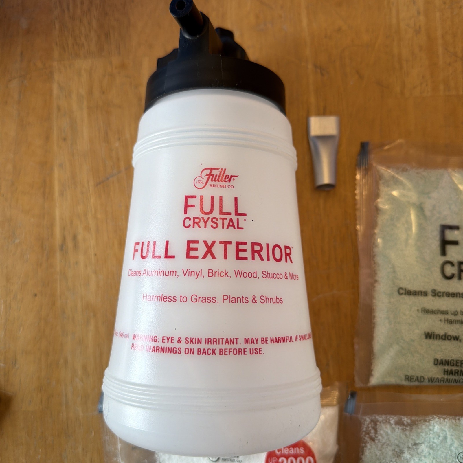 Fuller Brush Full Crystal Full Exterior Sprayer, 1 Full Exterior Refill 2 Window