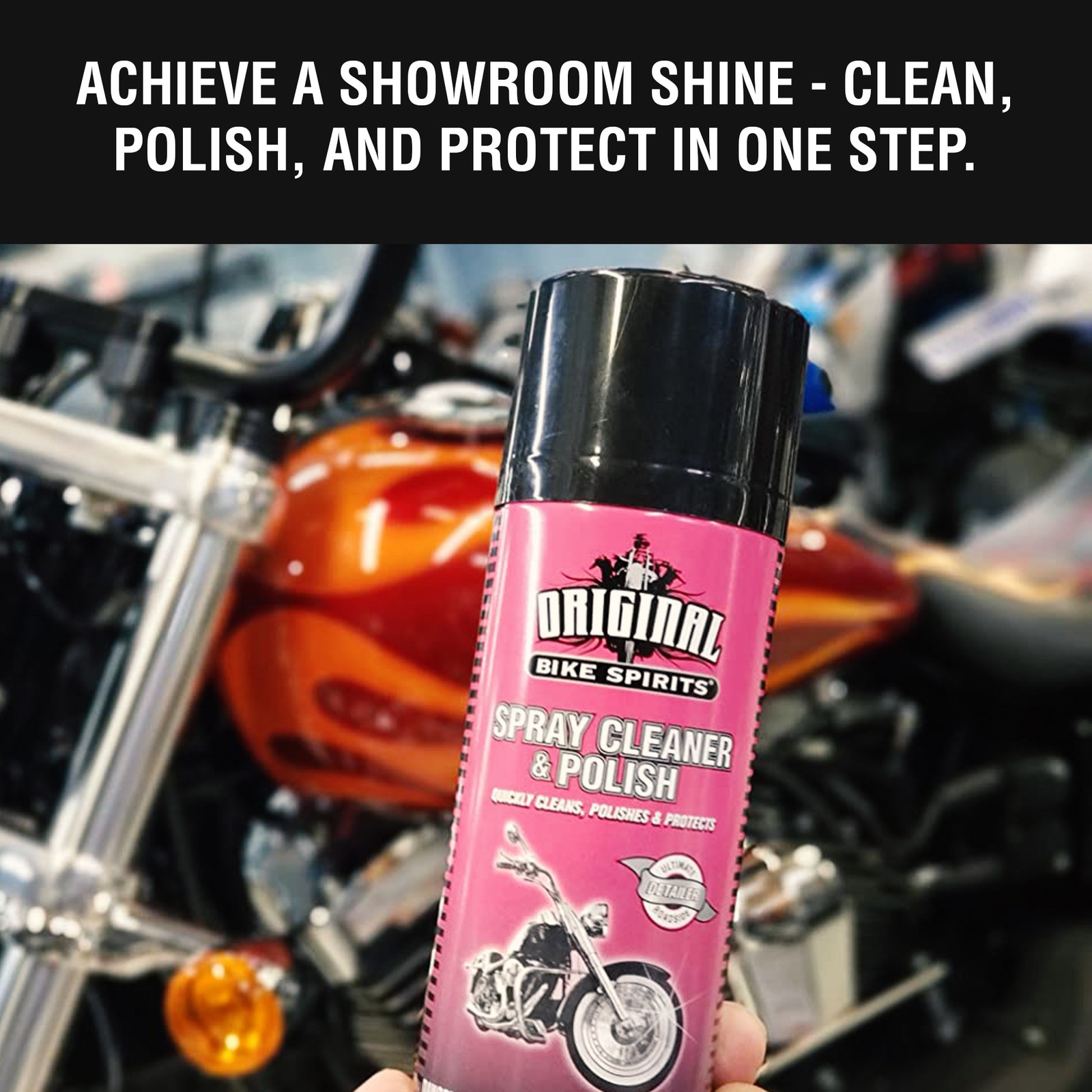 Original Bike Spirits Cleaner and Polish – 14 oz (Case of 12) – 1039615