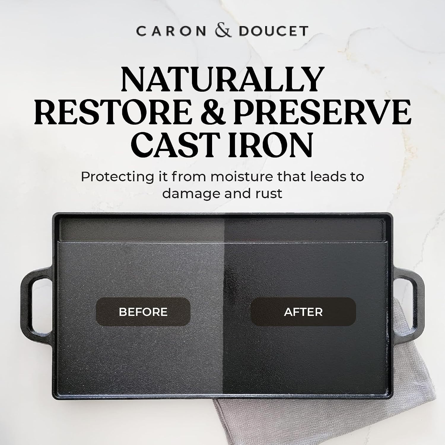 Natural Cast Iron Cleaning & Conditioning