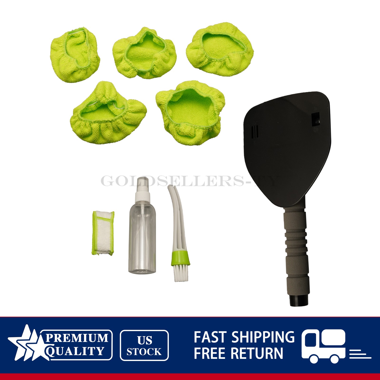 Windshield Cleaning Tool Kit Wiper Cleaner Brush Pad Extendable Car Window Glass