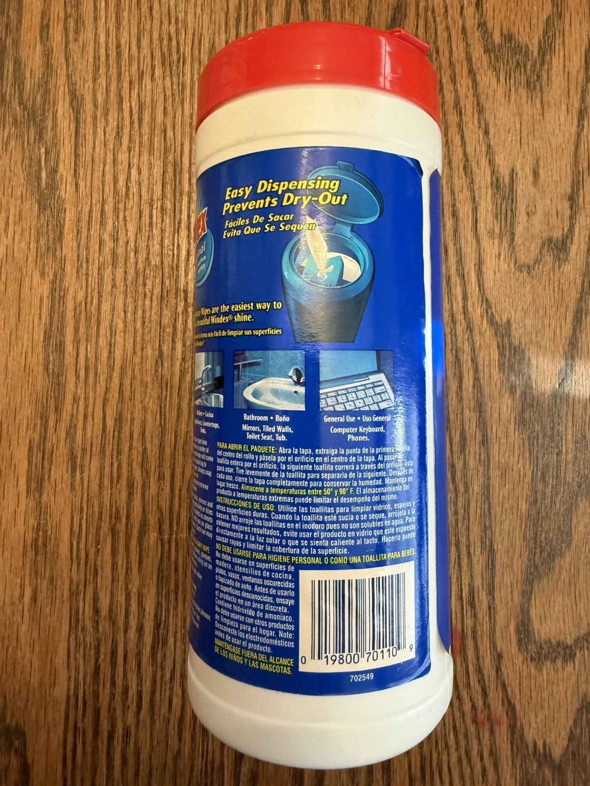 Windex Original Glass & Surface Wipes Container ~ Discontinued