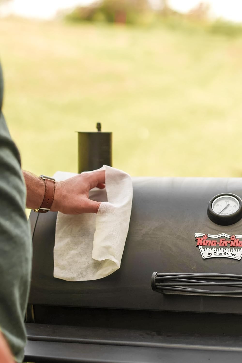 Grill 80 15″ x 10″ Plant-based Cleaning Wipes. Safe on Skin & Multiple Surfaces.