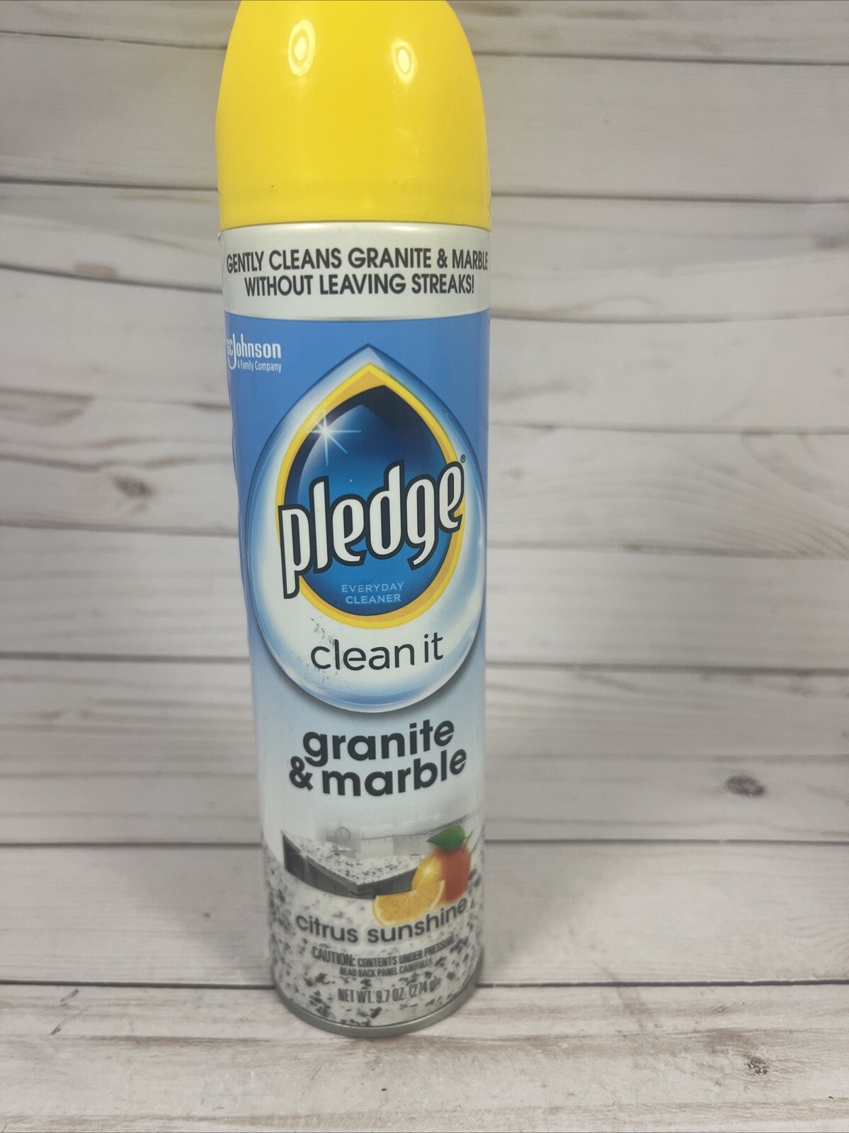 Pledge Clean It Granite & Marble Citrus Sunshine Cleaner 9.7oz (2 Pack)