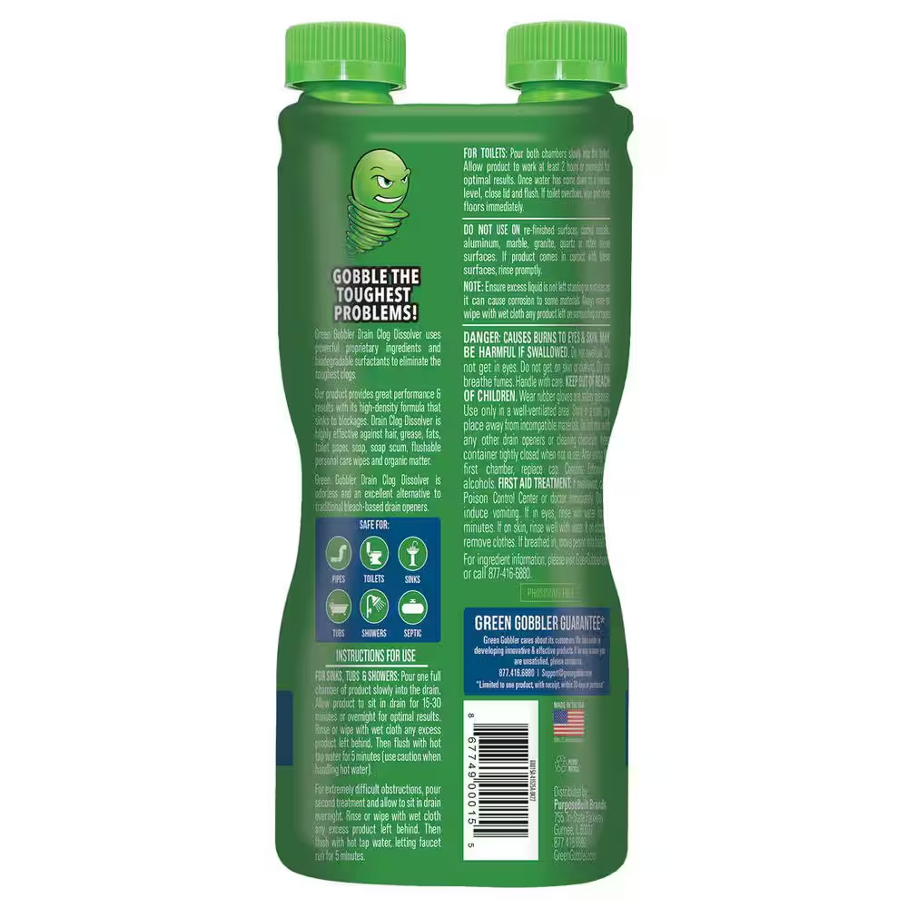 31 Oz. Drain and Toilet Clog Dissolver with Septic Tank Treatment Pods Drain Cle