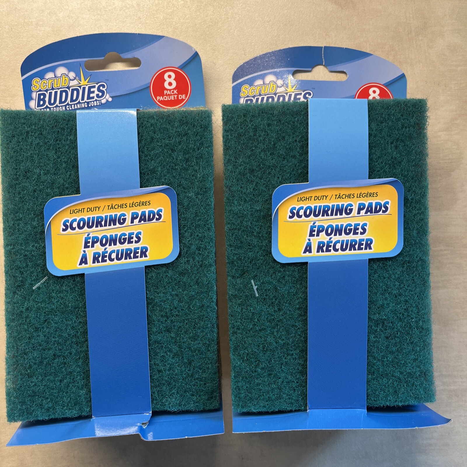 SCRUB BUDDIES Pack of 16 Scouring Pads 4×6 Inch For Tough Cleaning Jobs