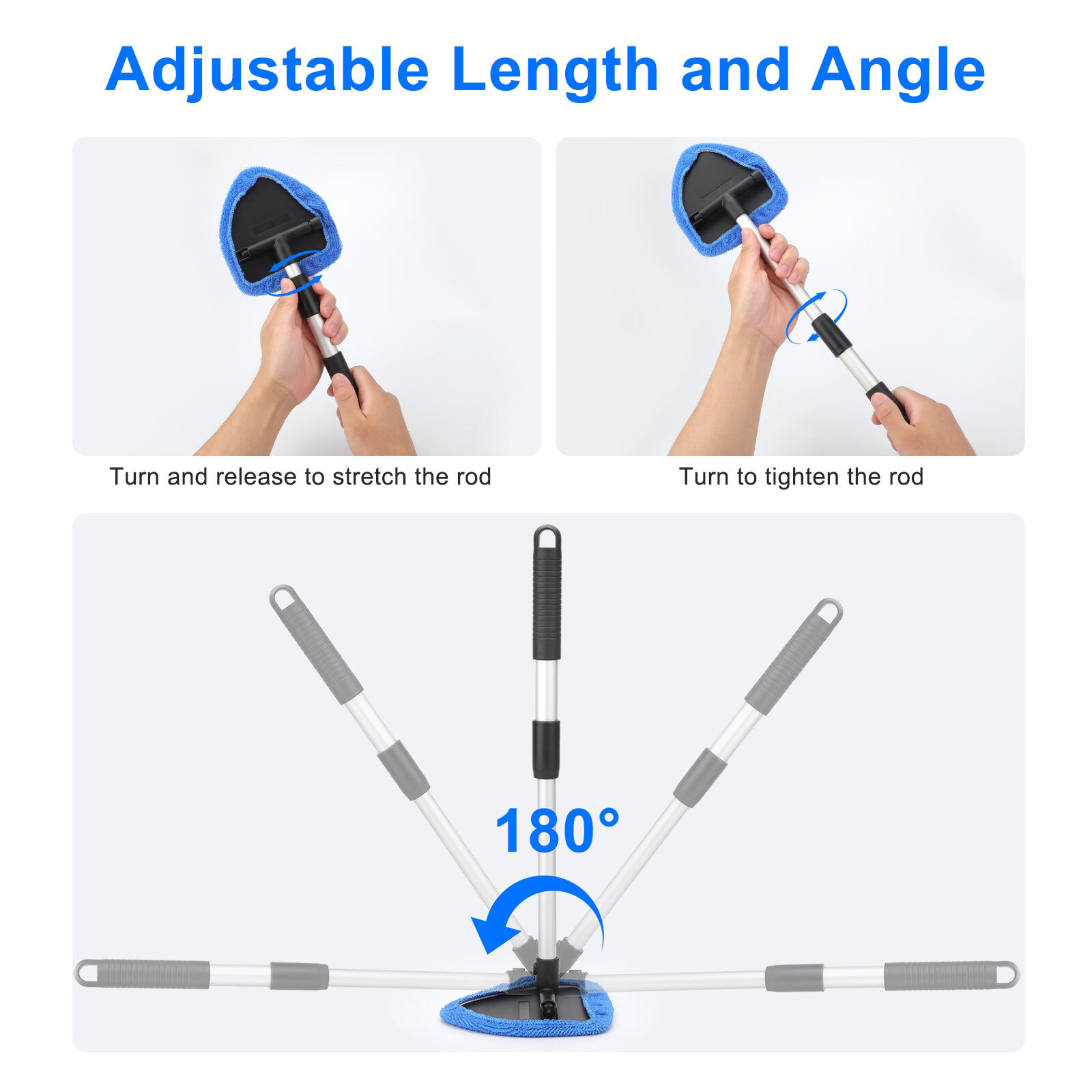 11pcs Windshield Cleaning Tool Kit Car Window Glass Wiper Cleaner Brush Reusable