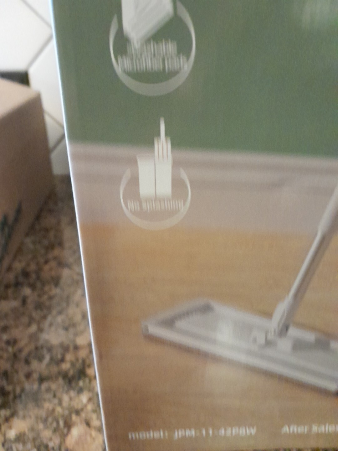 Jeopem Flat Flooring Mop Bucket Free Hand Washing Cleaning Microfiber Mop