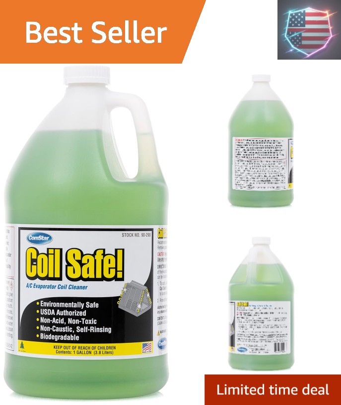 Coil Safe, External Neutral pH, Non-Toxic, Self-Rinsing Evaporator Coil Clean…