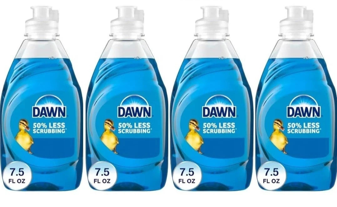 4 Pack Dawn Ultra Dish Soap Dishwashing Liquid 7.5 fl oz Just the Right Size New