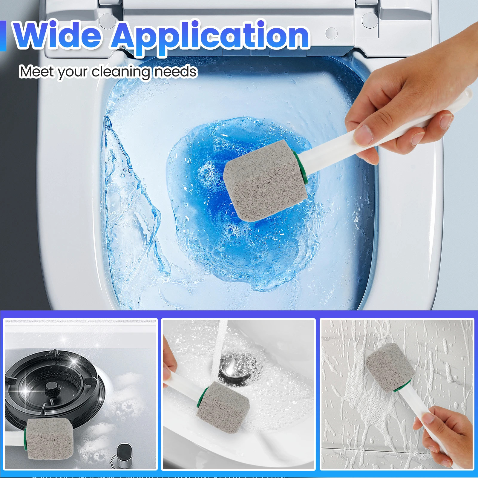 10Pcs Pumice Stone Cleaning Stick Toilet Rust Stain Removal Brush Bathroom Tile