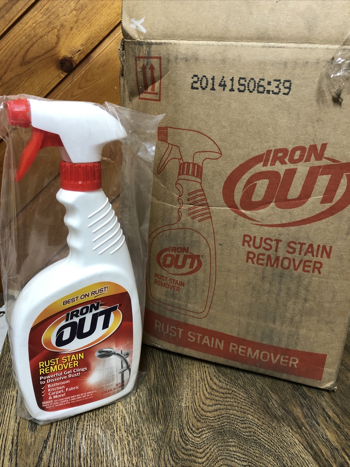 Lot Of 6 Iron OUT Rust Stain Remover Spray, 24 fl oz each Brand New
