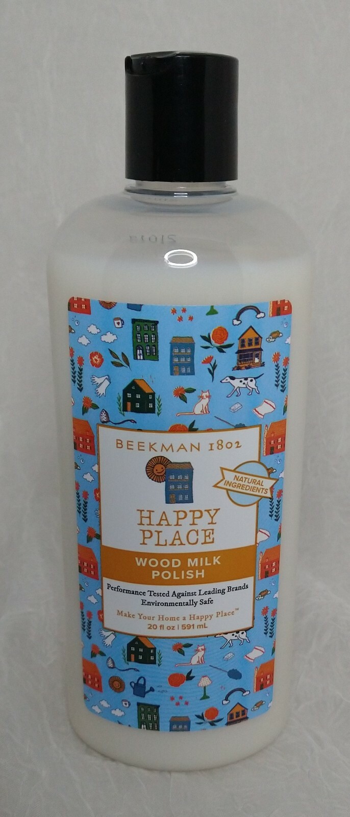 Beekman 1802 Happy Place Wood Milk Polish with Goat Mitt, 20 oz, New, Ship Free