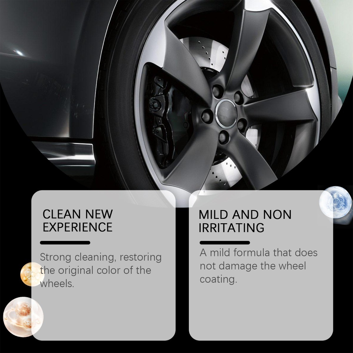 Car Wheel Rim Cleaner & Polish Refresher EDTA Formula Restores Shine US
