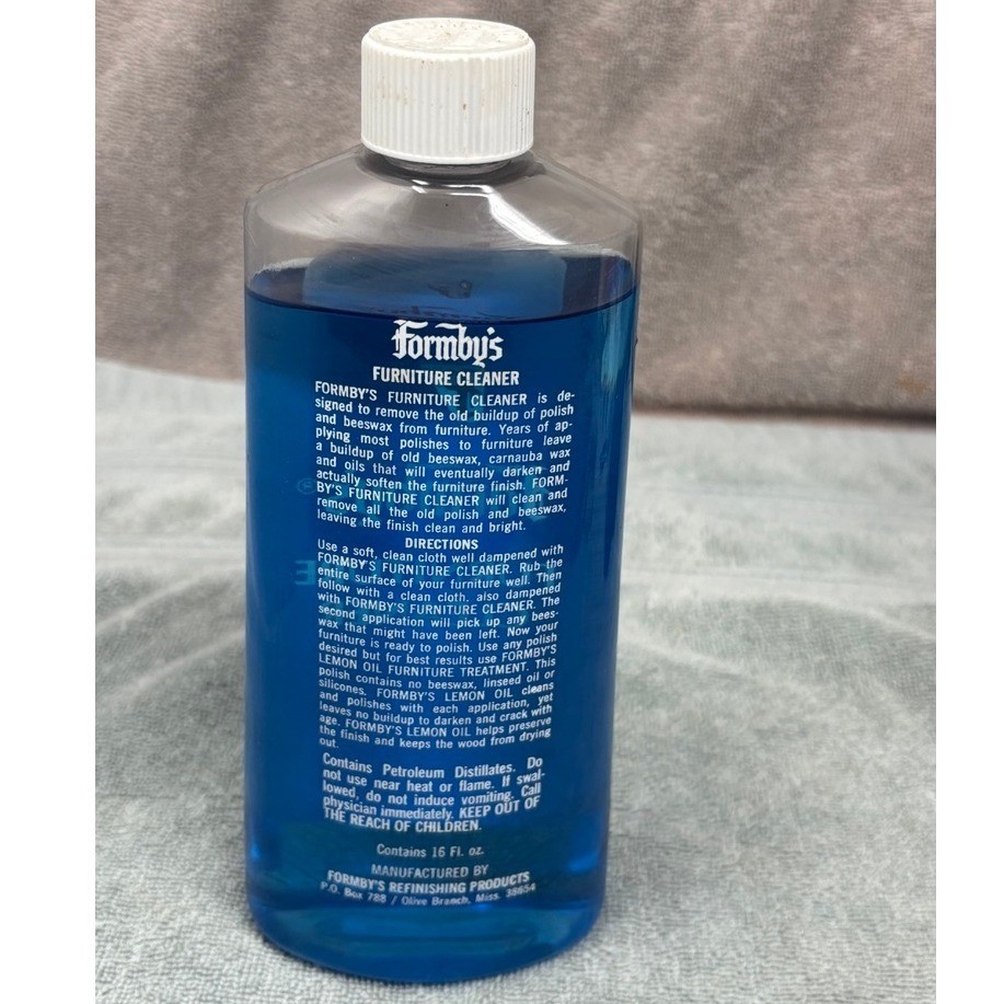 Vintage Formby’s Furniture Cleaner 16 oz Full Discontinued Dissolves Wax