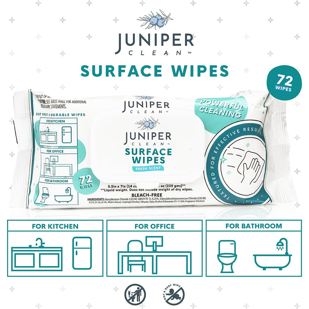 432 Count Surface Cleaning Wipes All Purpose Fresh Scent Durable and Effective