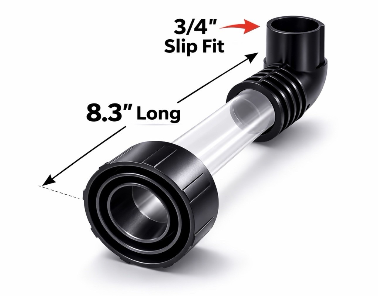 AC Drain Line Cleaner Adapter Unclogging Tool 3/4 HVAC PVC Adapter Included