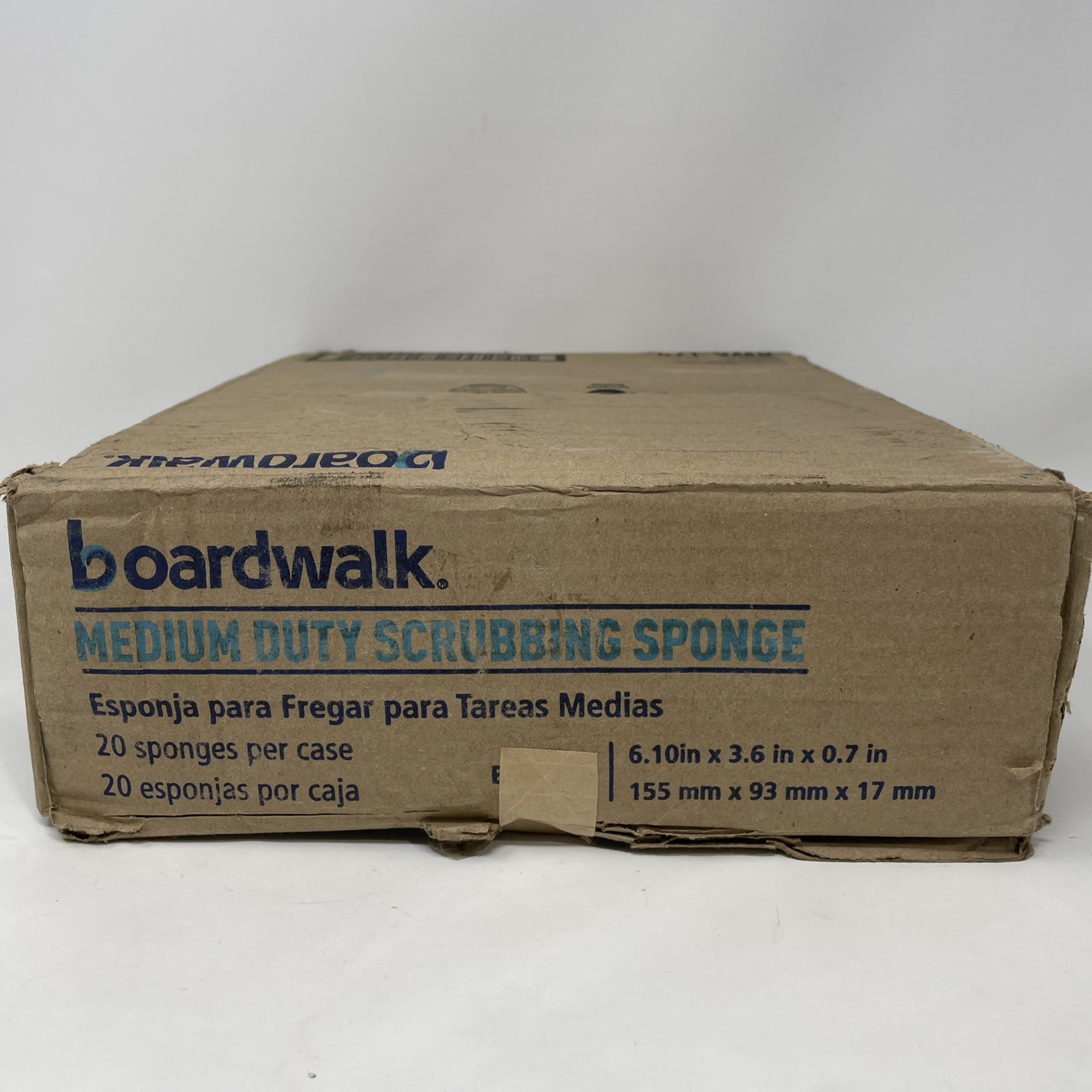 Boardwalk BWK174 Medium-Duty Scrubbing Sponge, Y/G 0.75″ Thick, 3.6×6.1 , 20/CT