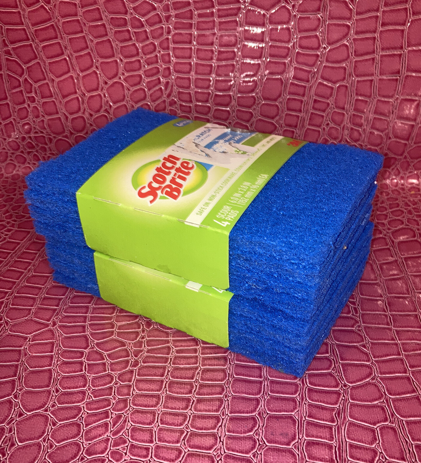 2- Scotch-Brite® Non-Scratch Scour Pads 4 Pads Each Total 8 Pads