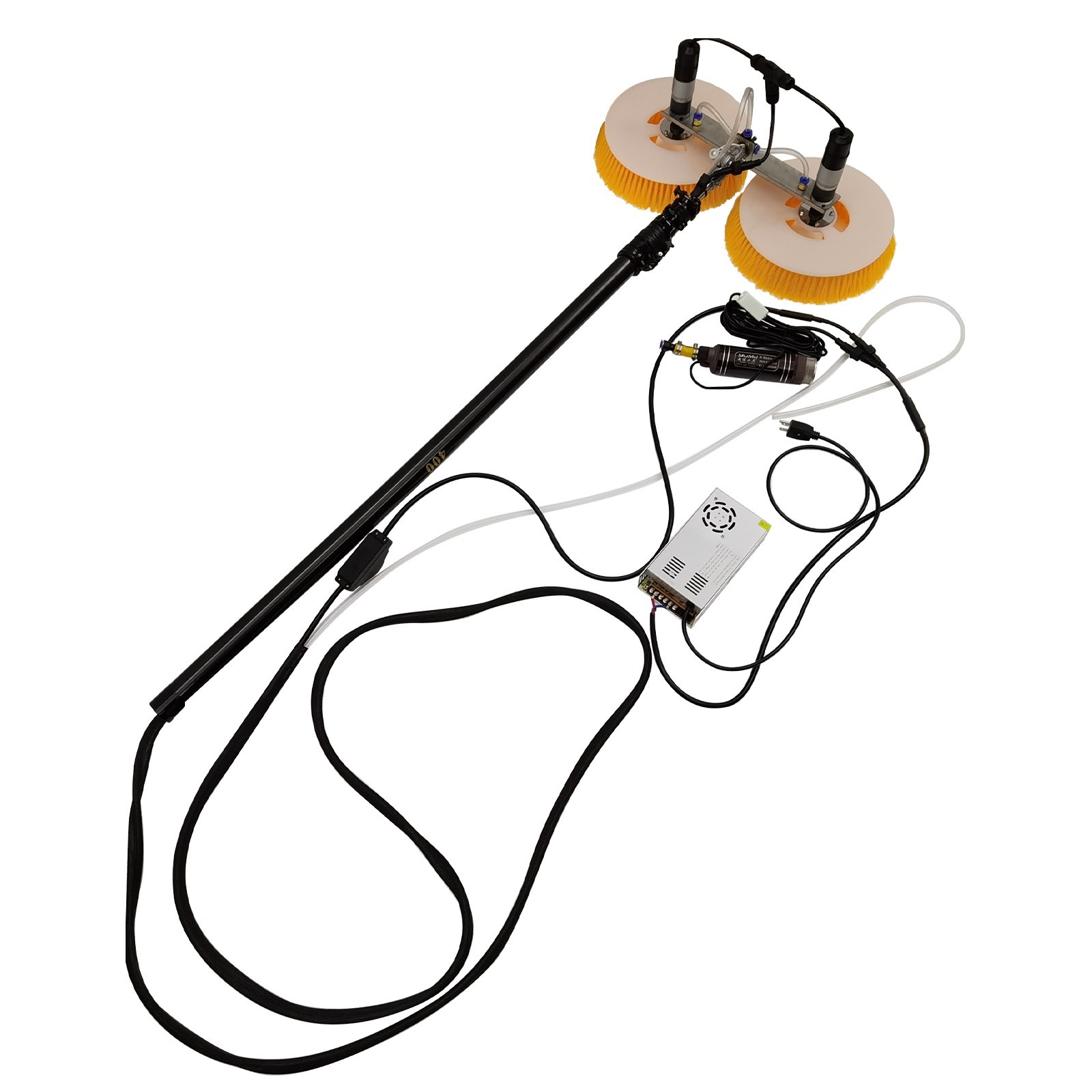 110V Double Head Solar Photovoltaic Panel Electric Washing Scrubbing Tool Kit
