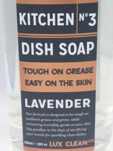 Lux Clean Lavender No 3 Dish Soap Tough On Grease & Grime Soft On Skin 28 fl oz