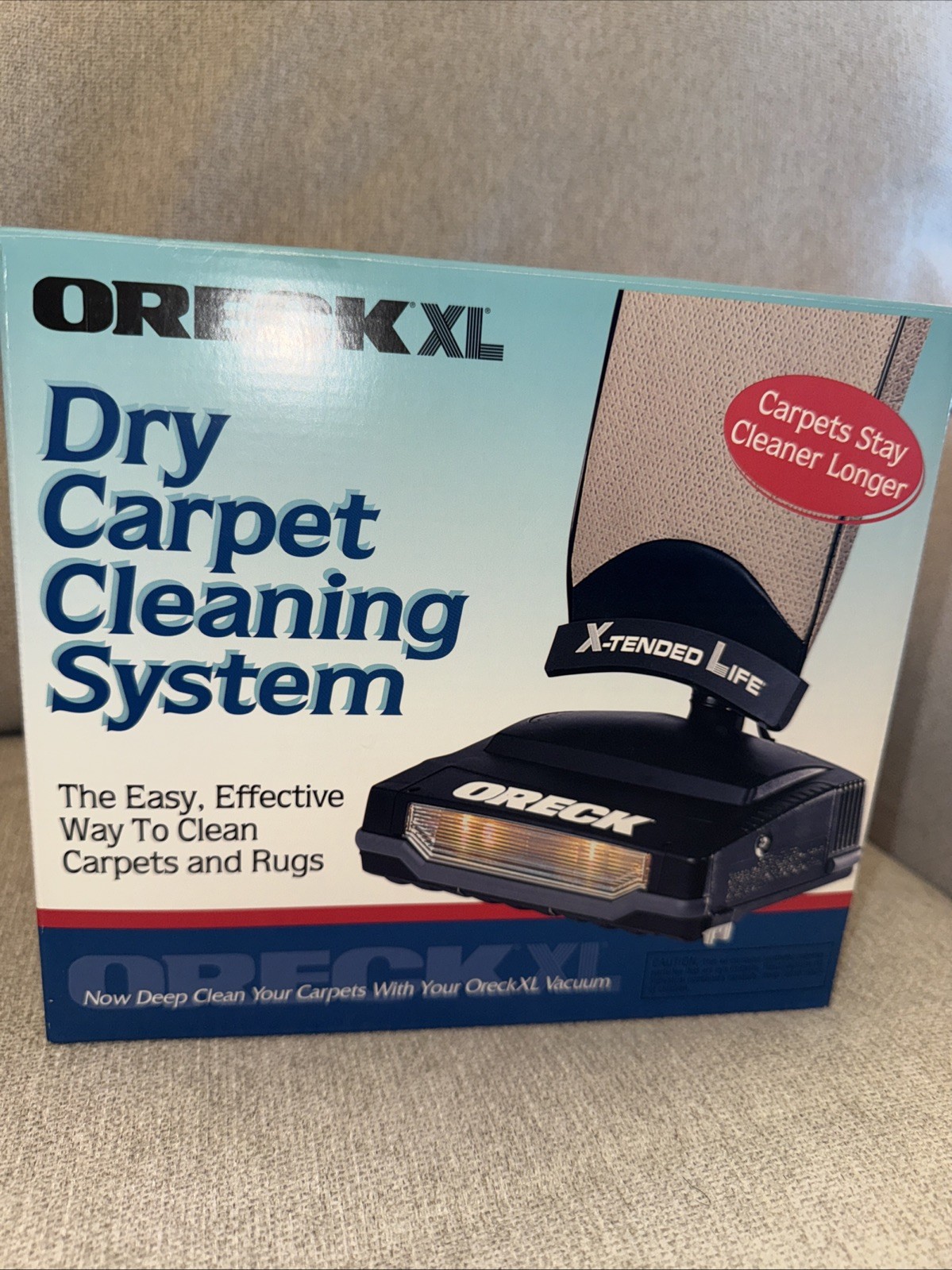 Oreck XL Dry Carpet Cleaning System Deep Clean Spray Rugs & Carpets