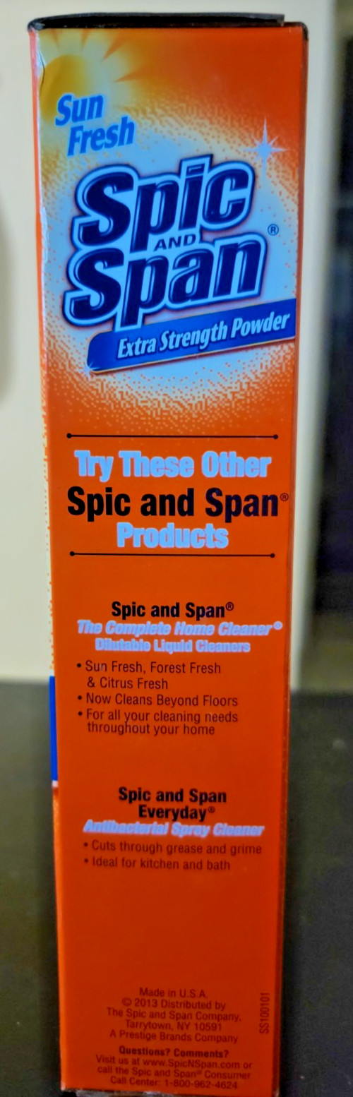 Spic and Span Extra Strength Powder Sun Fresh 27 oz (1 lb 11 oz) Discontinued