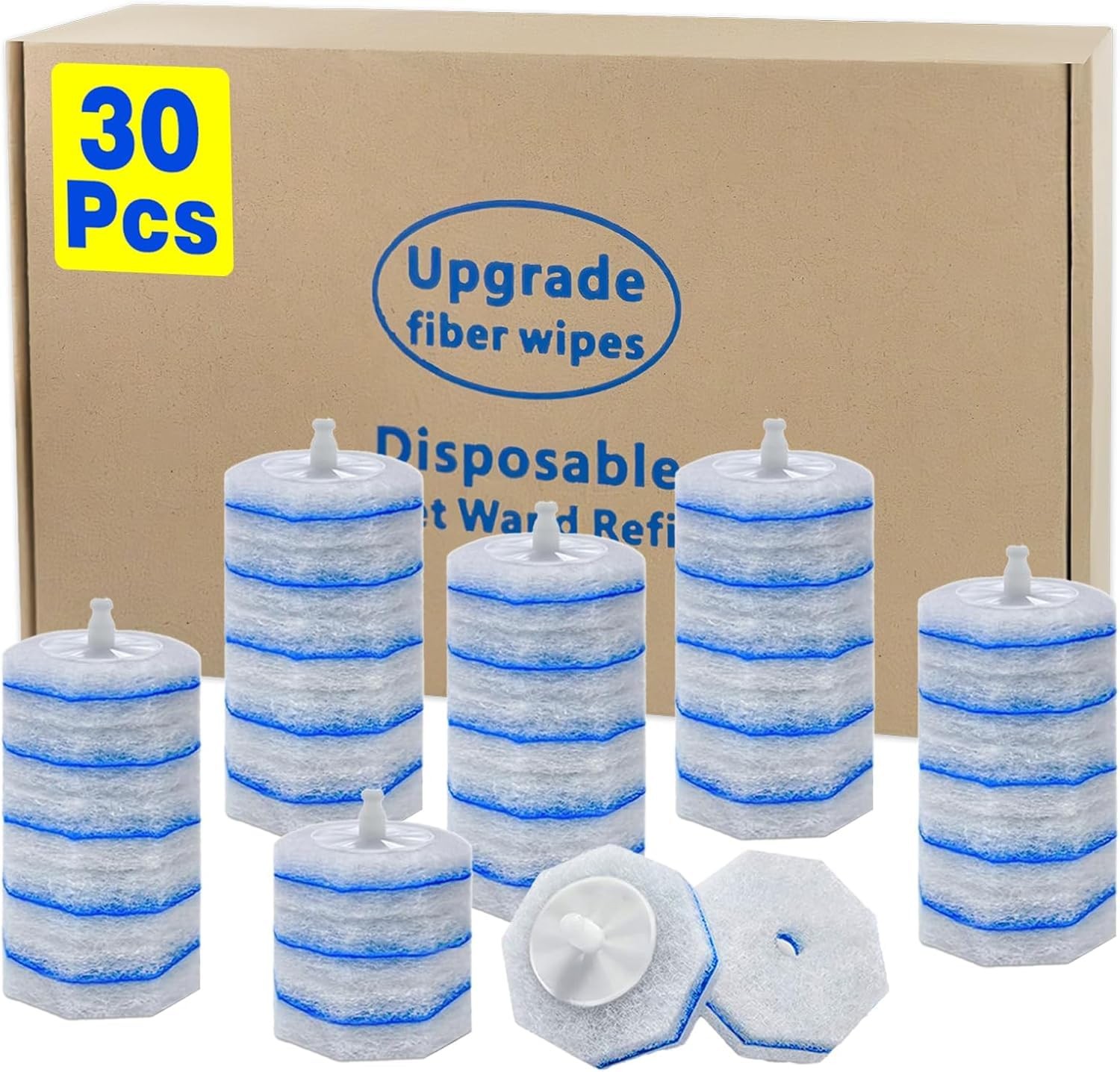 30 Count Toilet Bowl Wand Refills for Clorox, Disposable Toilet Bowl Wand Ref…