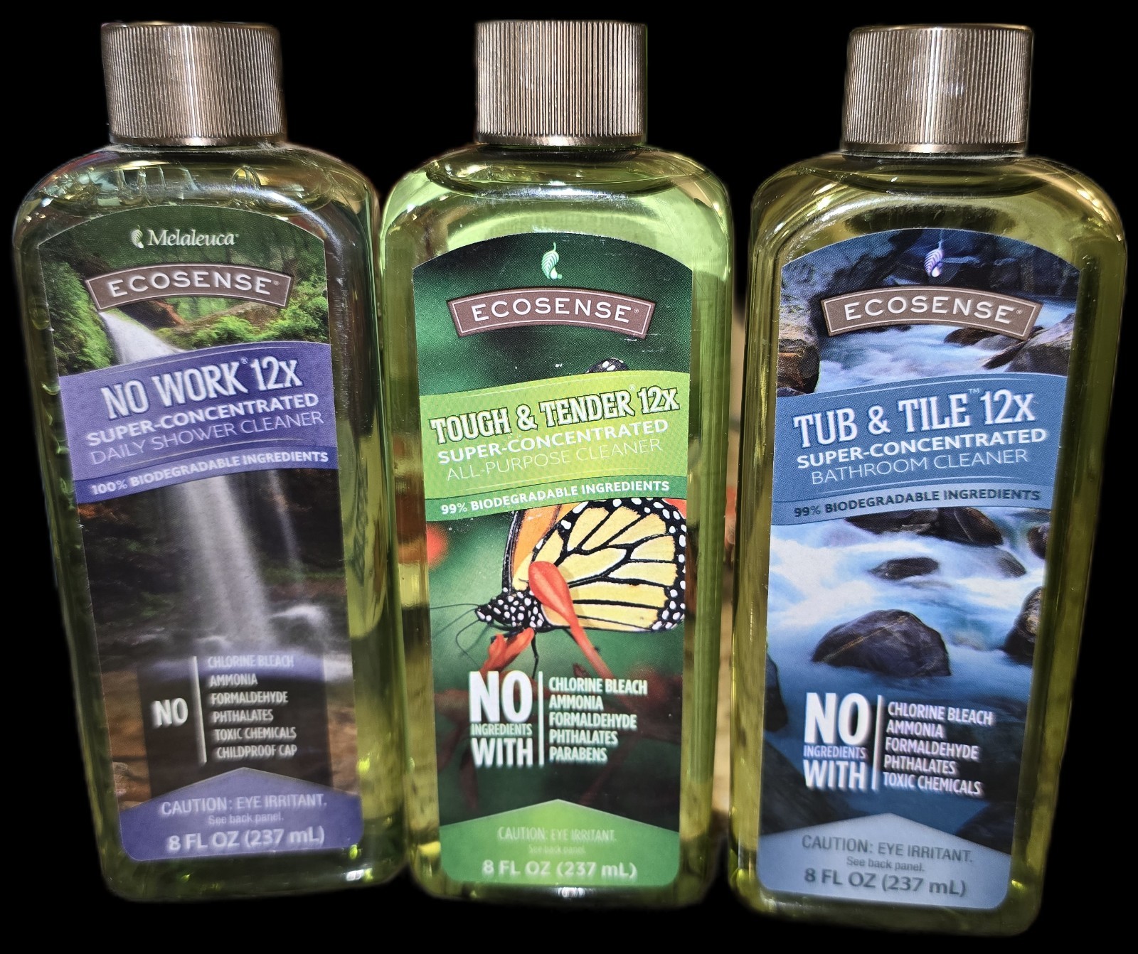 Melaleuca Ecosense TUB & TILE, NO WORK, TOUGHT & TENDER 12x Super Concentrated