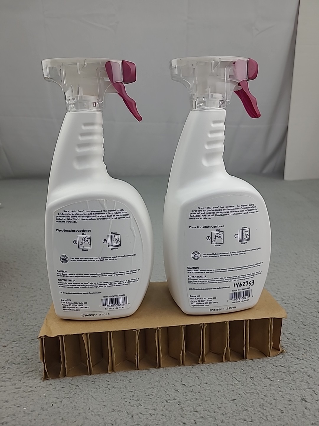 2x Bona Cabinet Cleaner Value Size each are 36oz Spray Discontinued