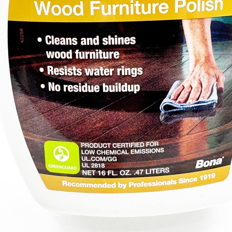 Lot 2 – Bona Wood Furniture Polish, Trigger Spray, 16 oz each, NEW discontinued