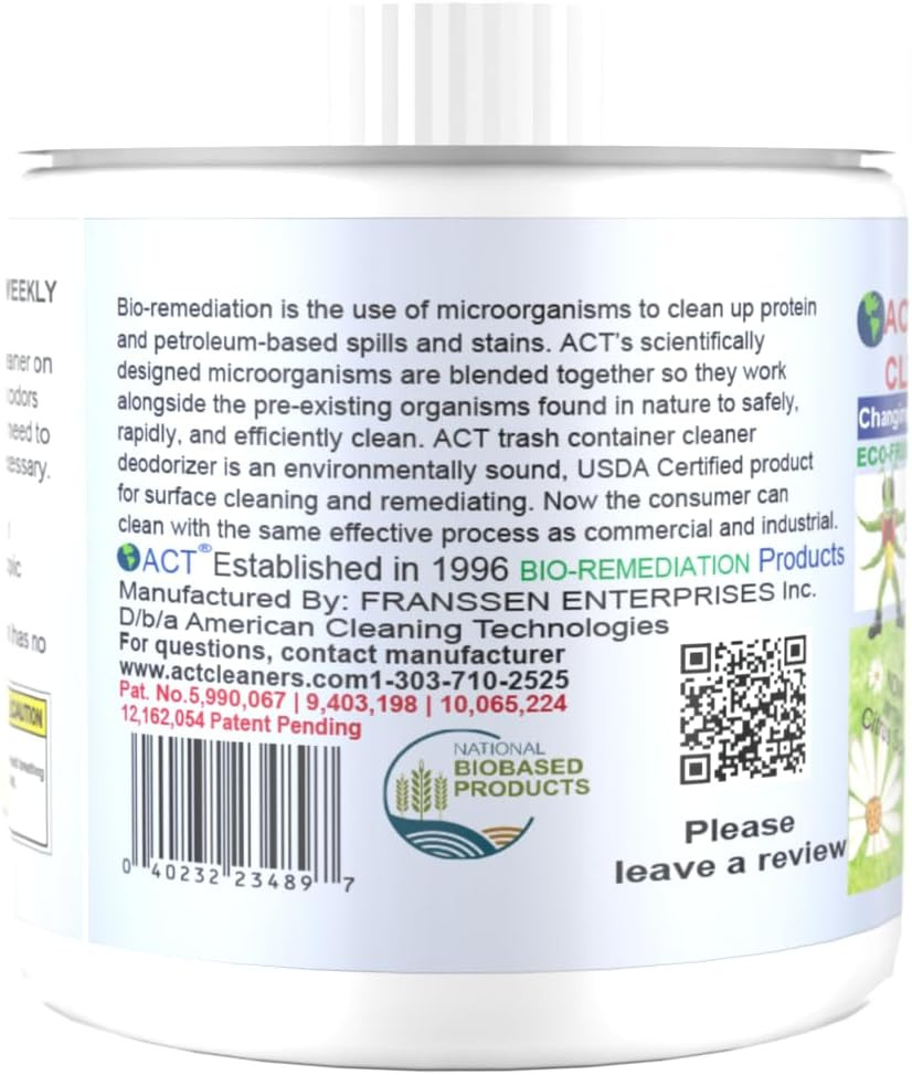 Trash Deodorizer and Cleaner | Eliminates Odors Controls Garbage Sludge | for Ga