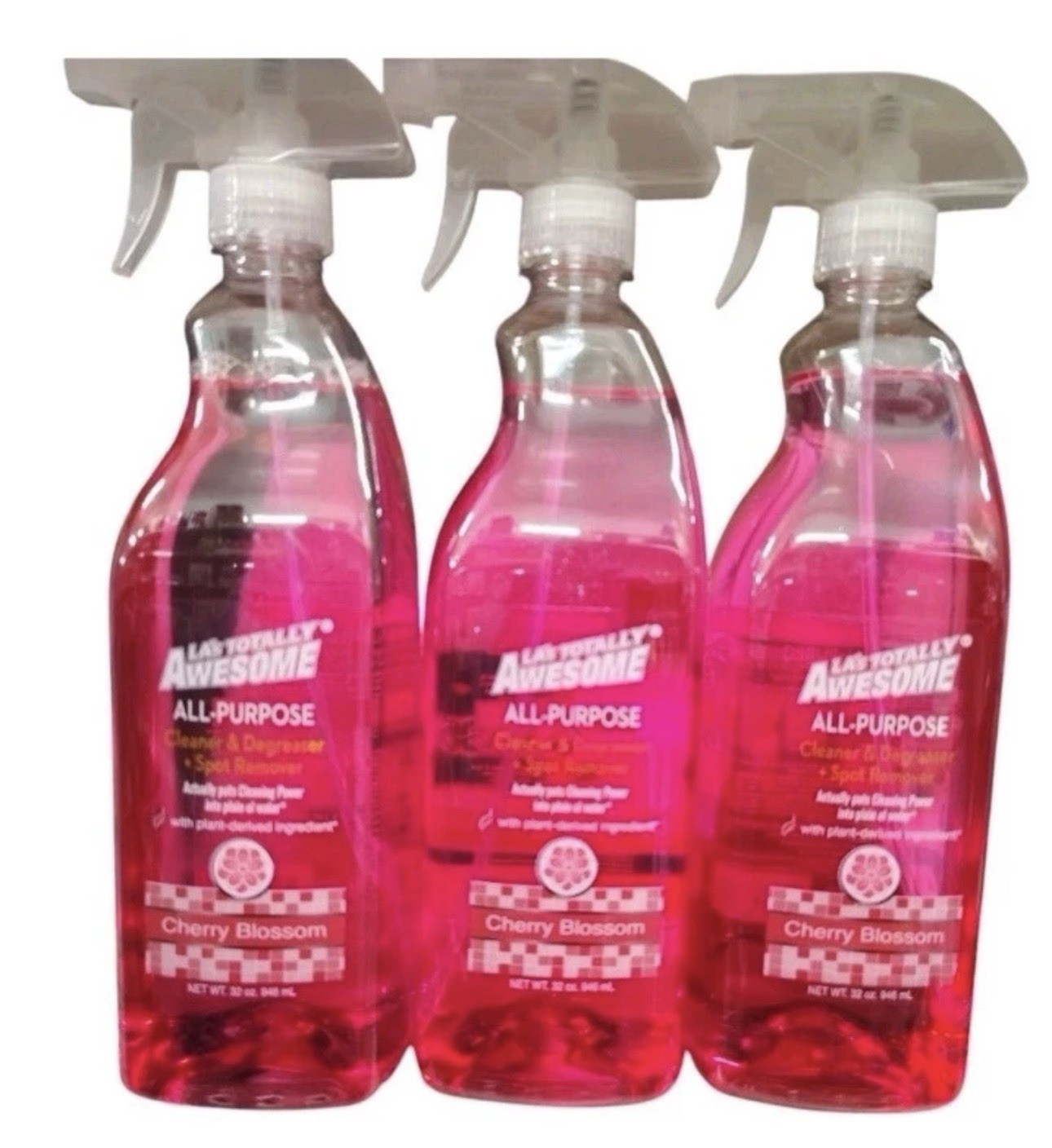 3 Pack LA’s Totally Awesome All Purpose Cleaner, Degreaser Cherry Blossom 32oz