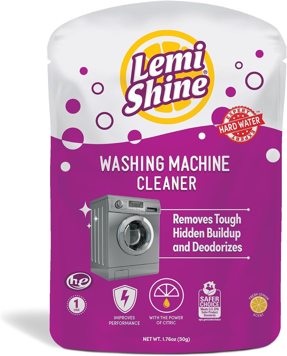 Washing Machine Cleaner – Hard Water Citric Acid Cleaning Powder – Includes Mach