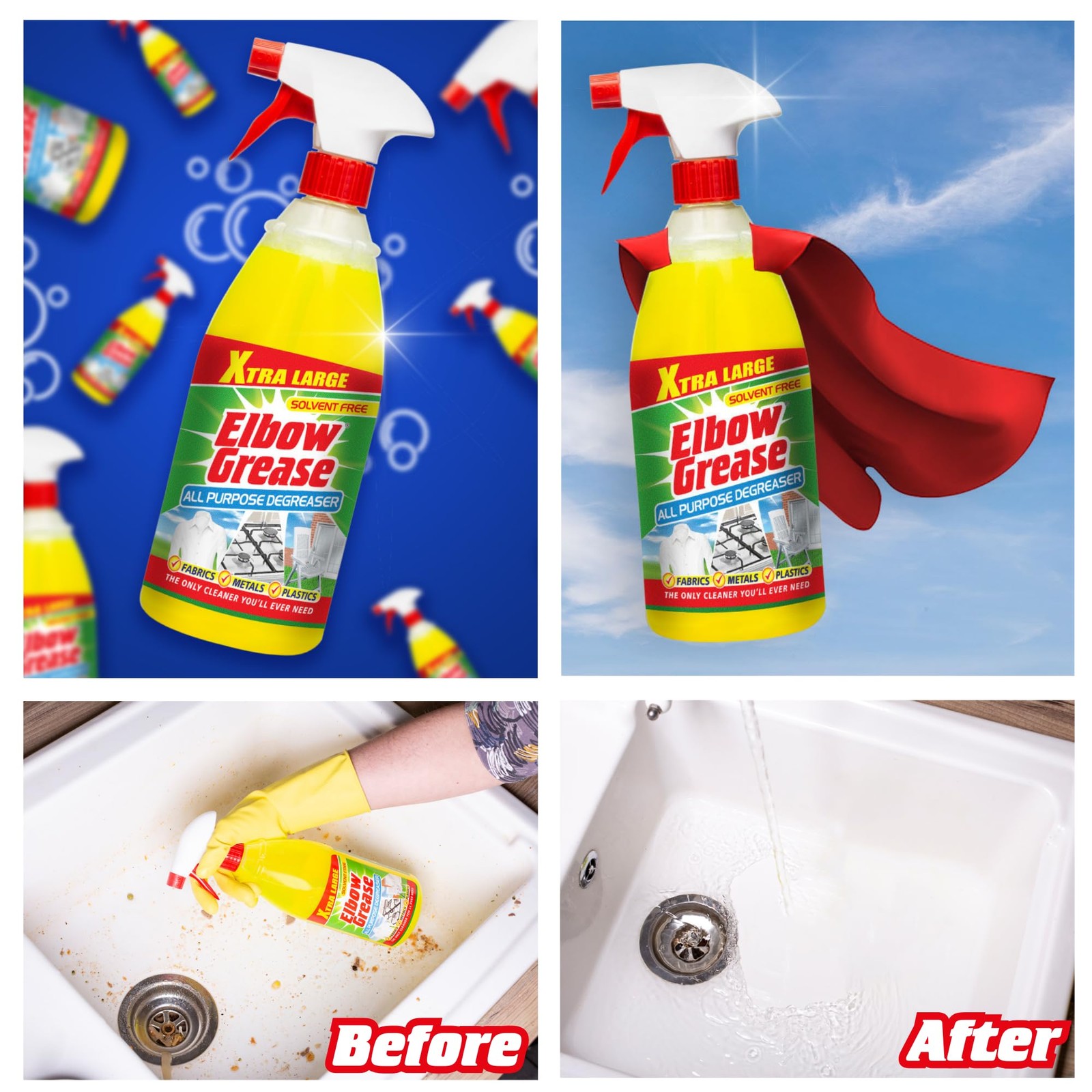 All Purpose Degreaser Spray – Extra Large (1 Litre) | Removes Grease & Oil fr…
